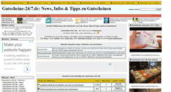 Desktop Screenshot of gutscheine-247.de